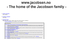 Desktop Screenshot of jacobsen.no